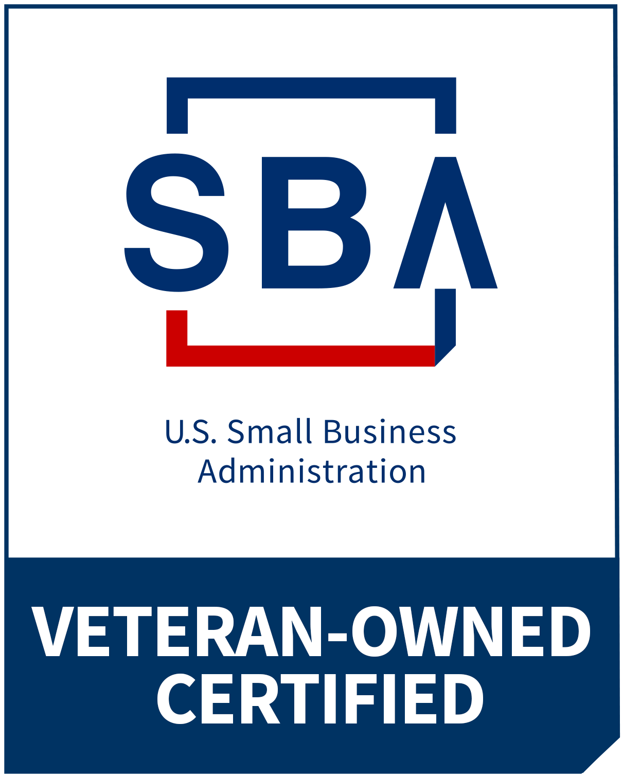 U.S. Small Business Administration Veteran-Owned Certified seal